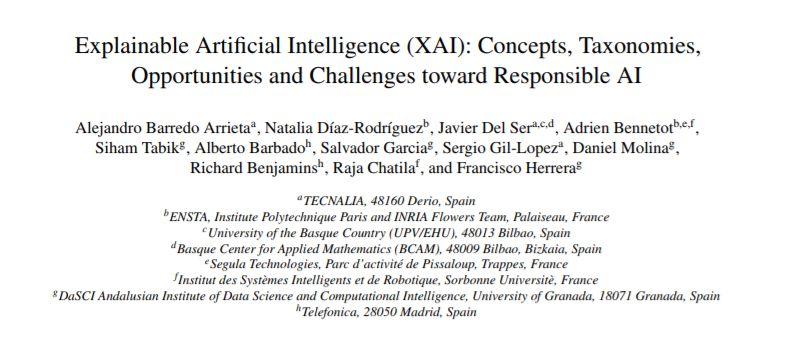 集大成者！可解释人工智能(XAI)研究最新进展万字综述论文: 概念体系机遇和挑战—构建负责任的人工智能