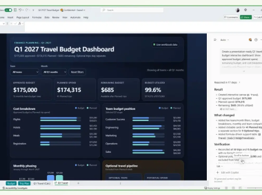微软 Excel 引入 Copilot 交互式画布：AI 把零散数据变成可交互的决策看板